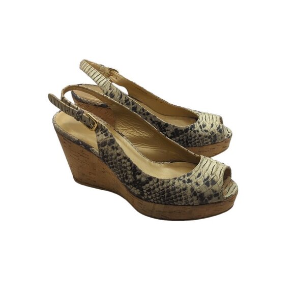 Stuart Weitzman Jean Slingback Wedges - Picture 1 of 4